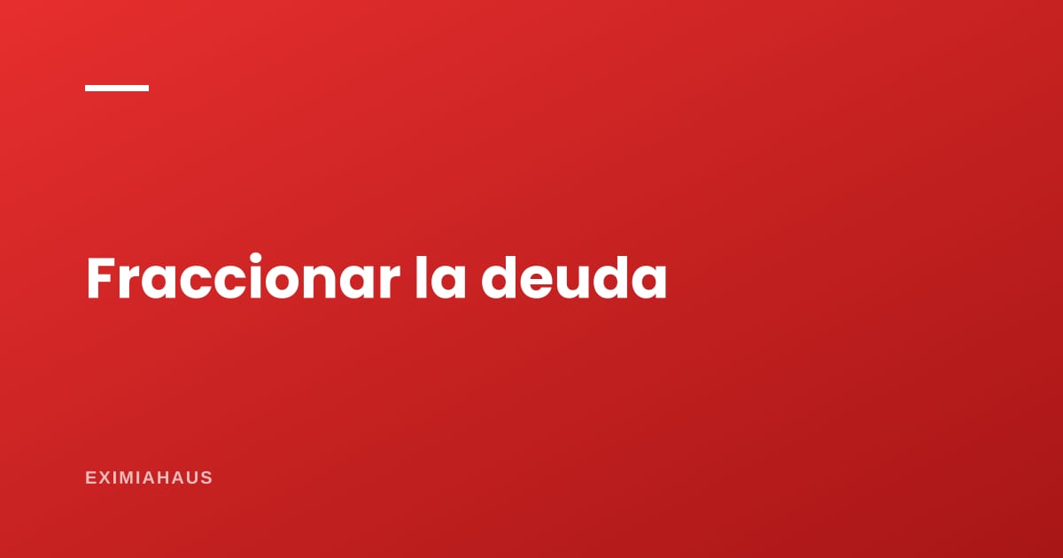 ¿Puedo fraccionar una deuda de luz o agua?