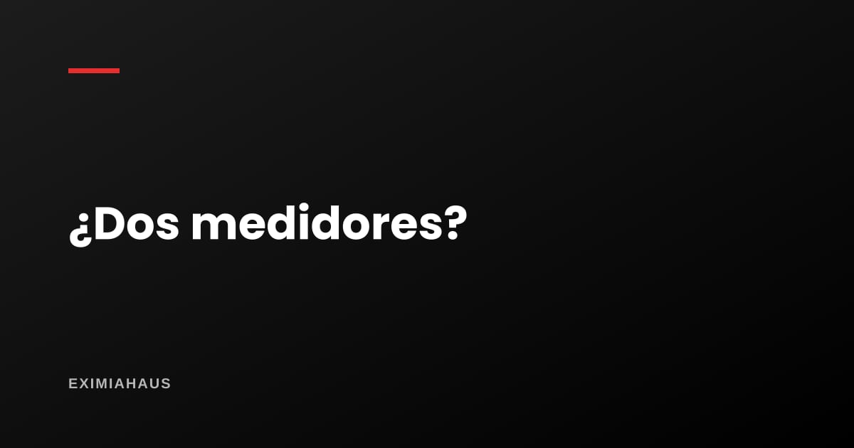 ¿Puedo tener dos medidores de luz en una casa?
