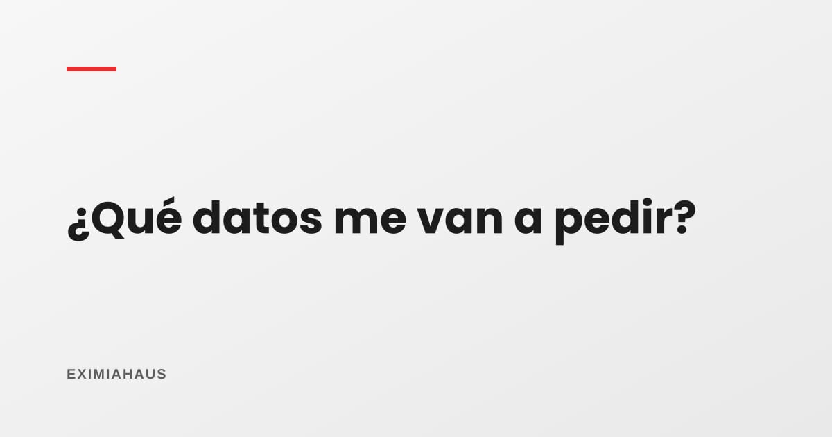 ¿Qué datos me va a pedir el portal para publicar?