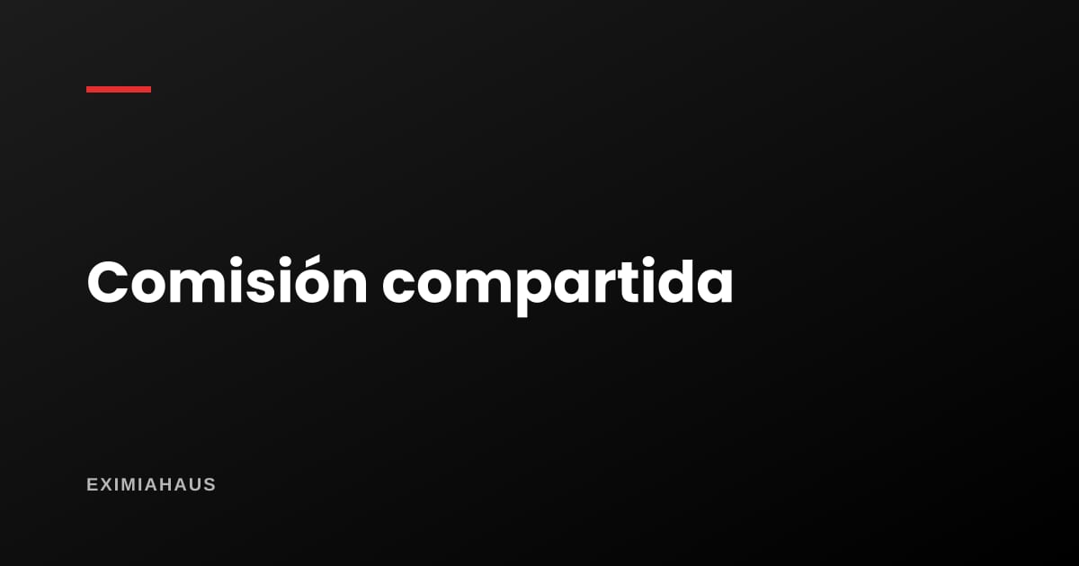 ¿Cómo se reparte la comisión entre dos agentes?