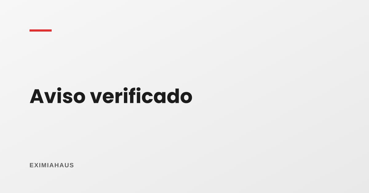 ¿Qué es un aviso verificado?