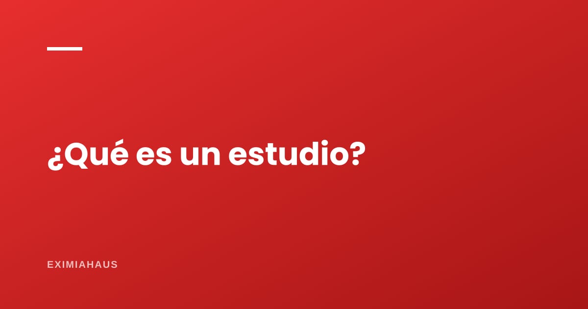 ¿Qué es un departamento tipo estudio?