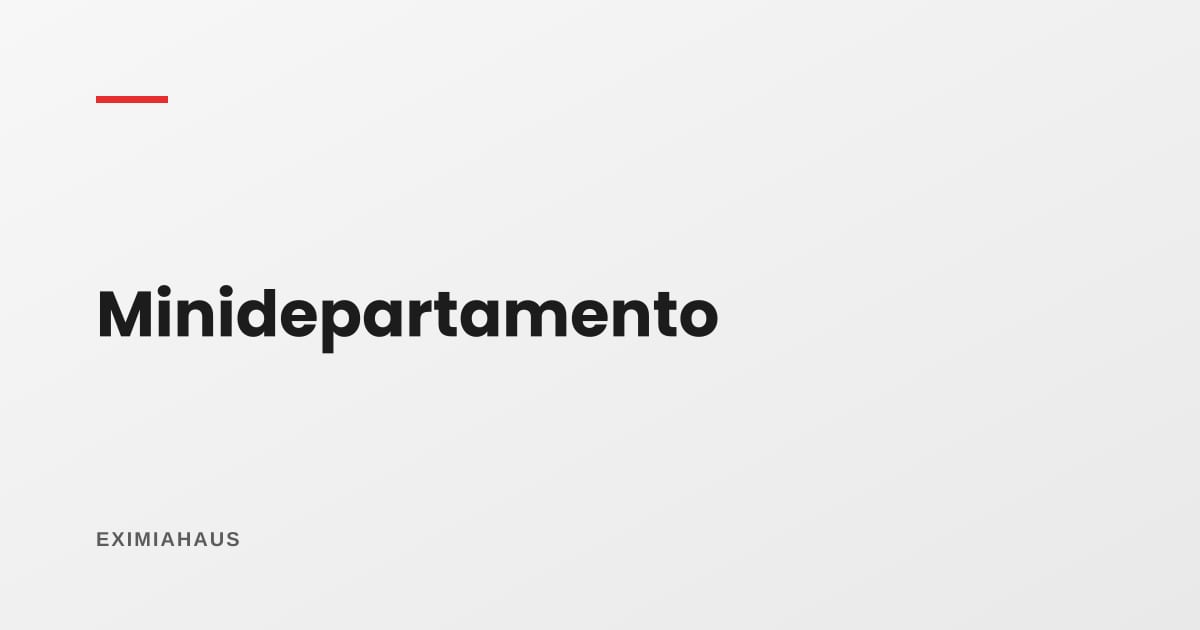 ¿Qué es un minidepartamento y a quién le conviene?