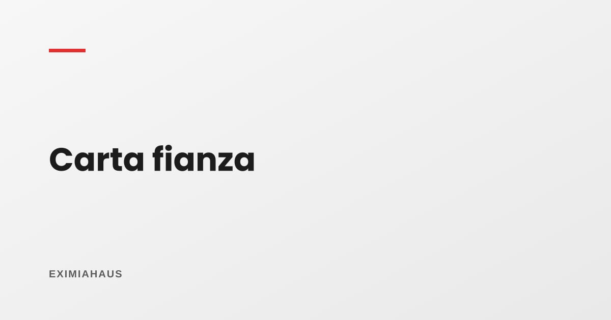 ¿Qué es una carta fianza en un alquiler?