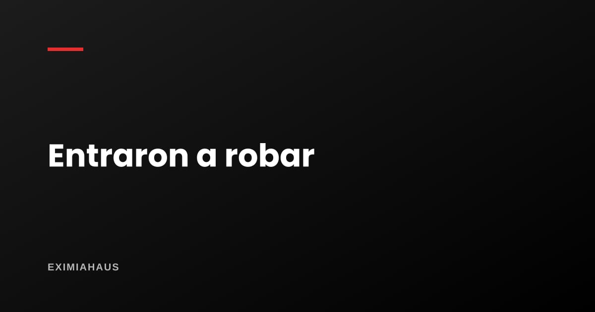 ¿Qué hago si entran a robar a mi departamento?