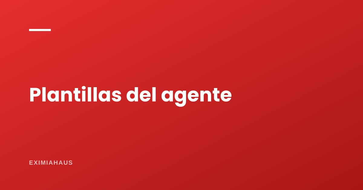 ¿Qué plantillas necesita un agente inmobiliario?