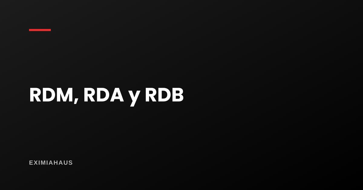 ¿Qué significan RDM, RDA y RDB en la zonificación?