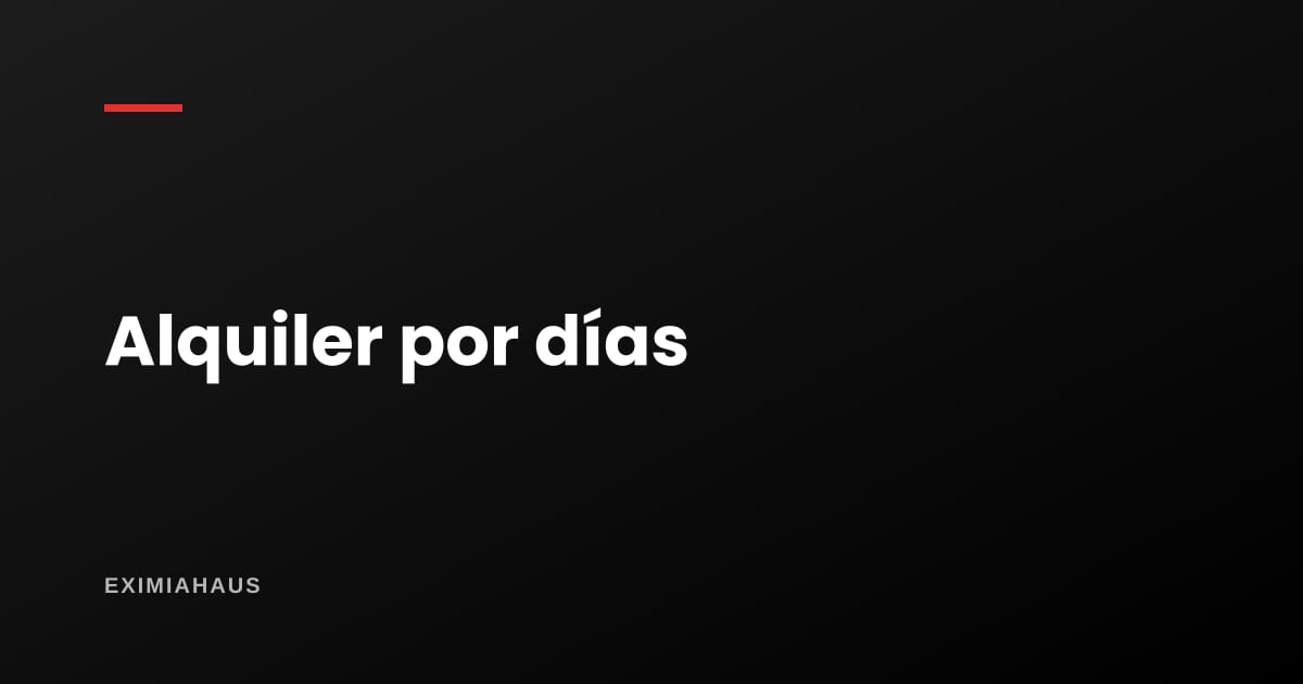 Alquiler por días: ¿primera o tercera categoría? Lo que Sunat mira además del plazo