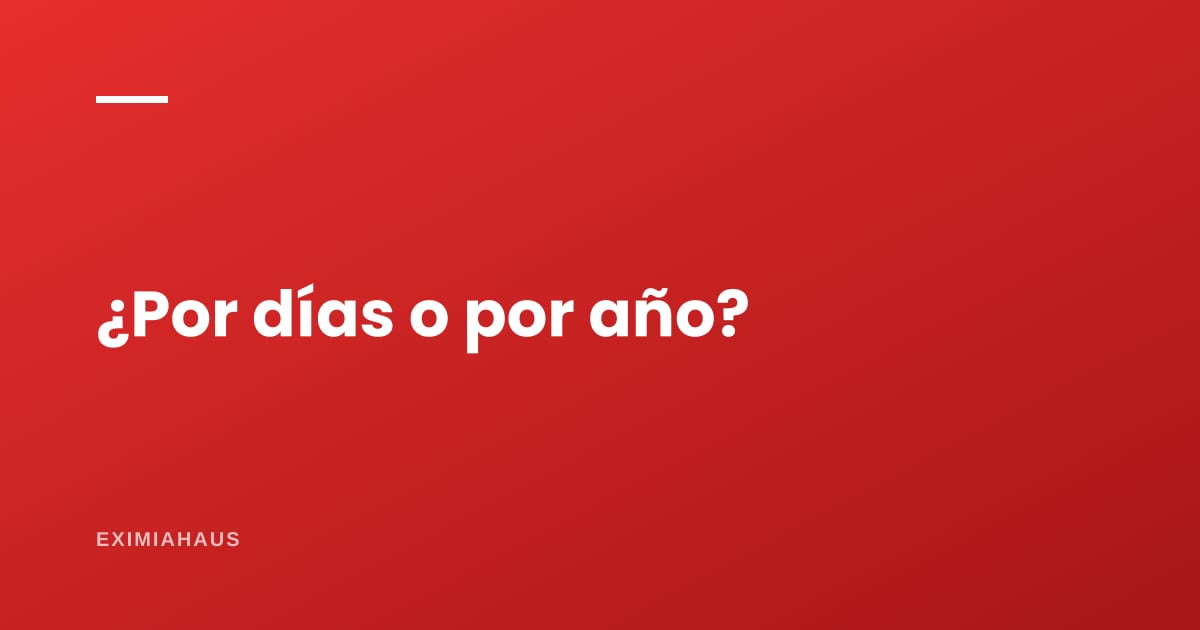 ¿Rinde más alquilar por días o por año?