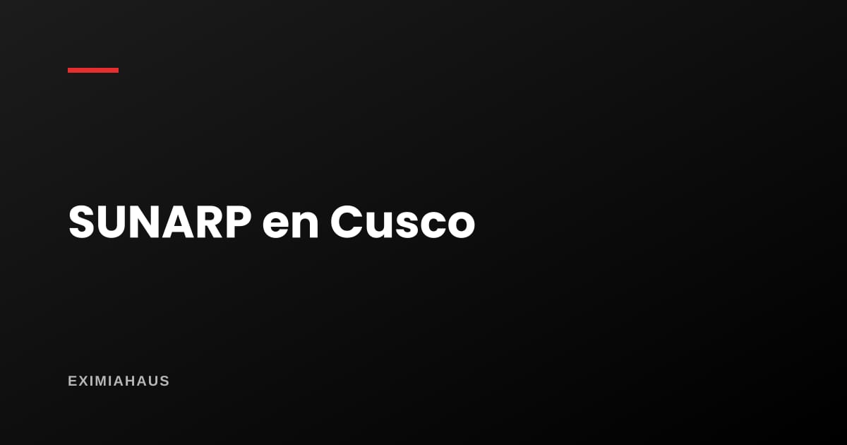 SUNARP en Cusco: cómo saco la partida, la copia literal y el CRI en 2026