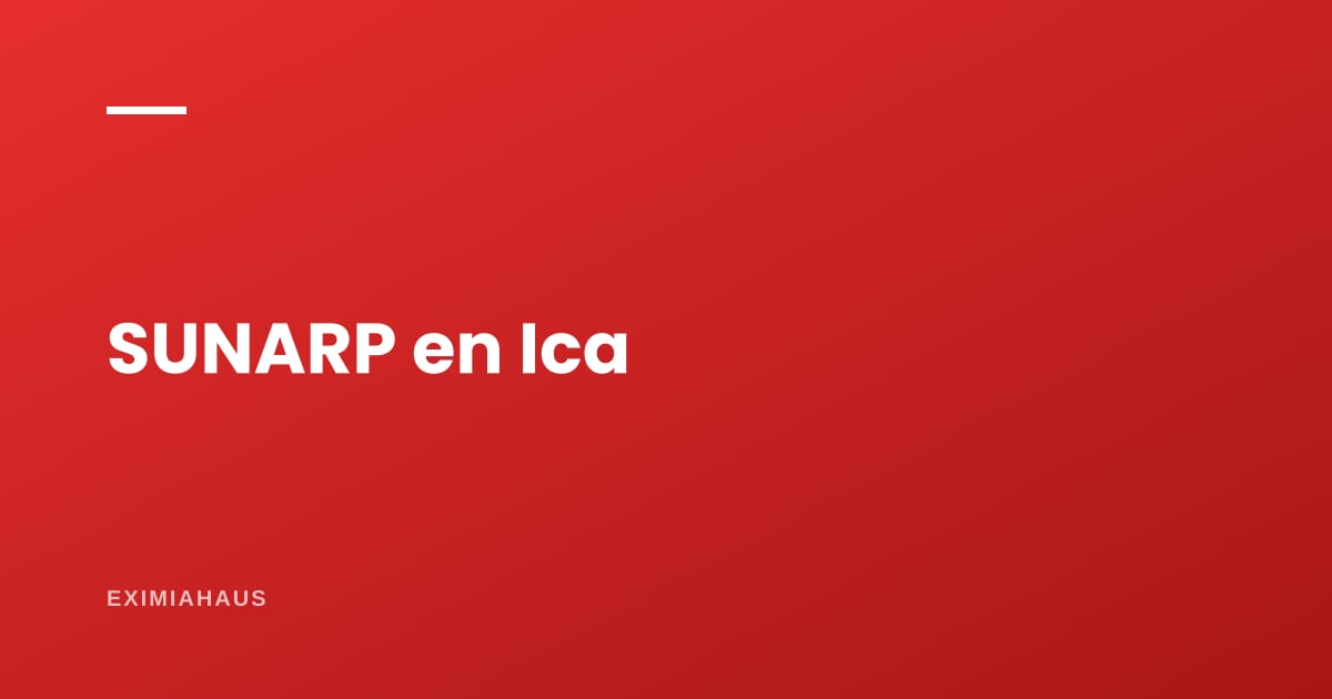 SUNARP en Ica: cómo saco la partida, la copia literal y el CRI en 2026