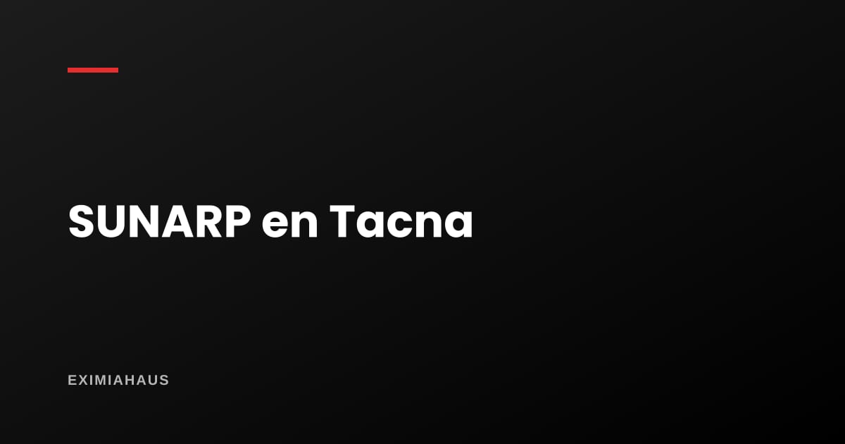 SUNARP en Tacna: cómo saco la partida, la copia literal y el CRI en 2026