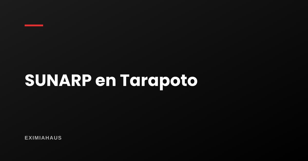 SUNARP en Tarapoto: cómo verificar un inmueble antes de comprarlo en 2026
