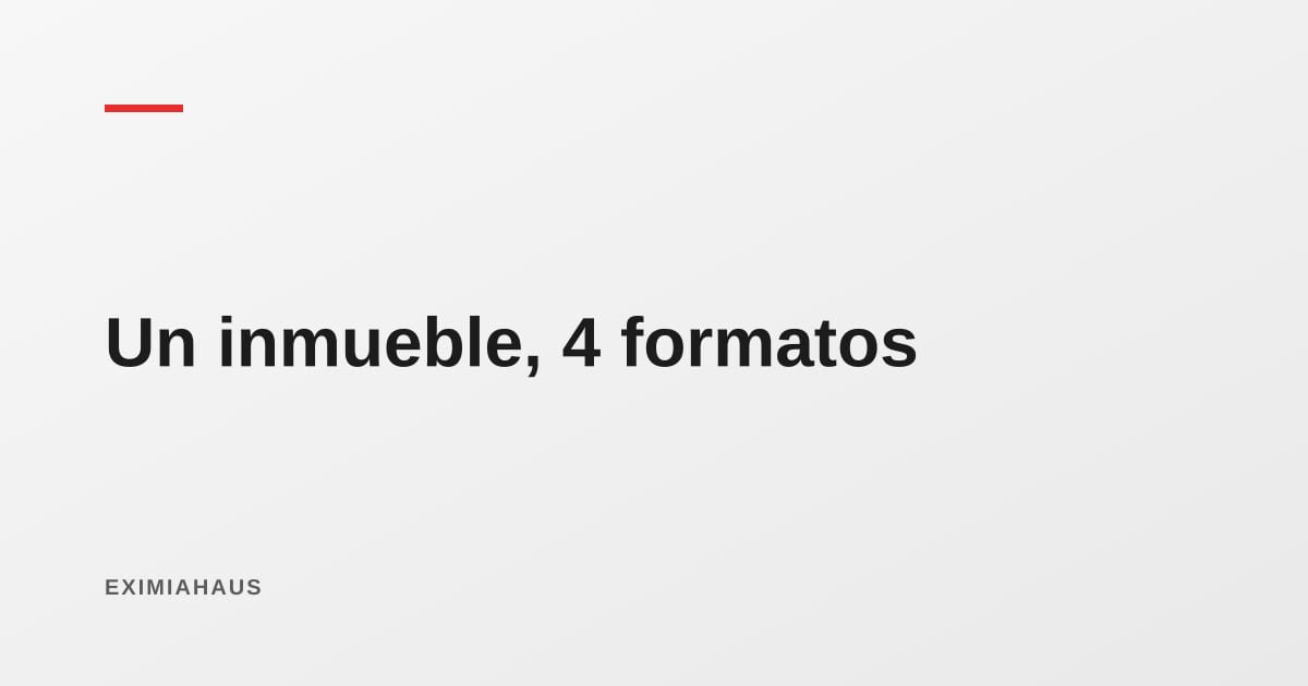 Un inmueble, cuatro formatos: qué se produce en una sola sesión de grabación