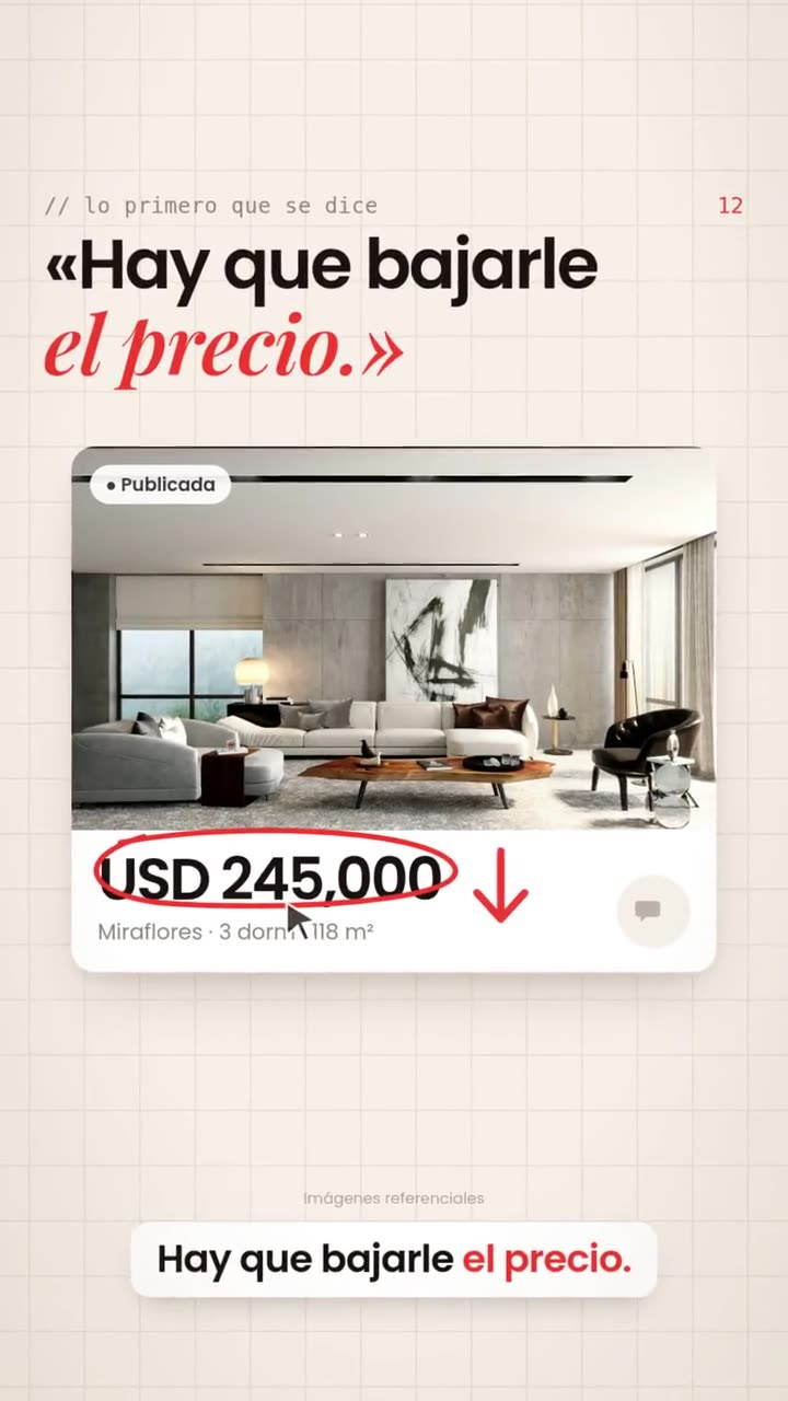 Antes de bajar el precio