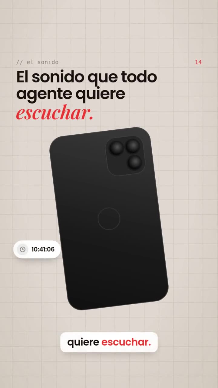 El sonido que todo agente quiere escuchar