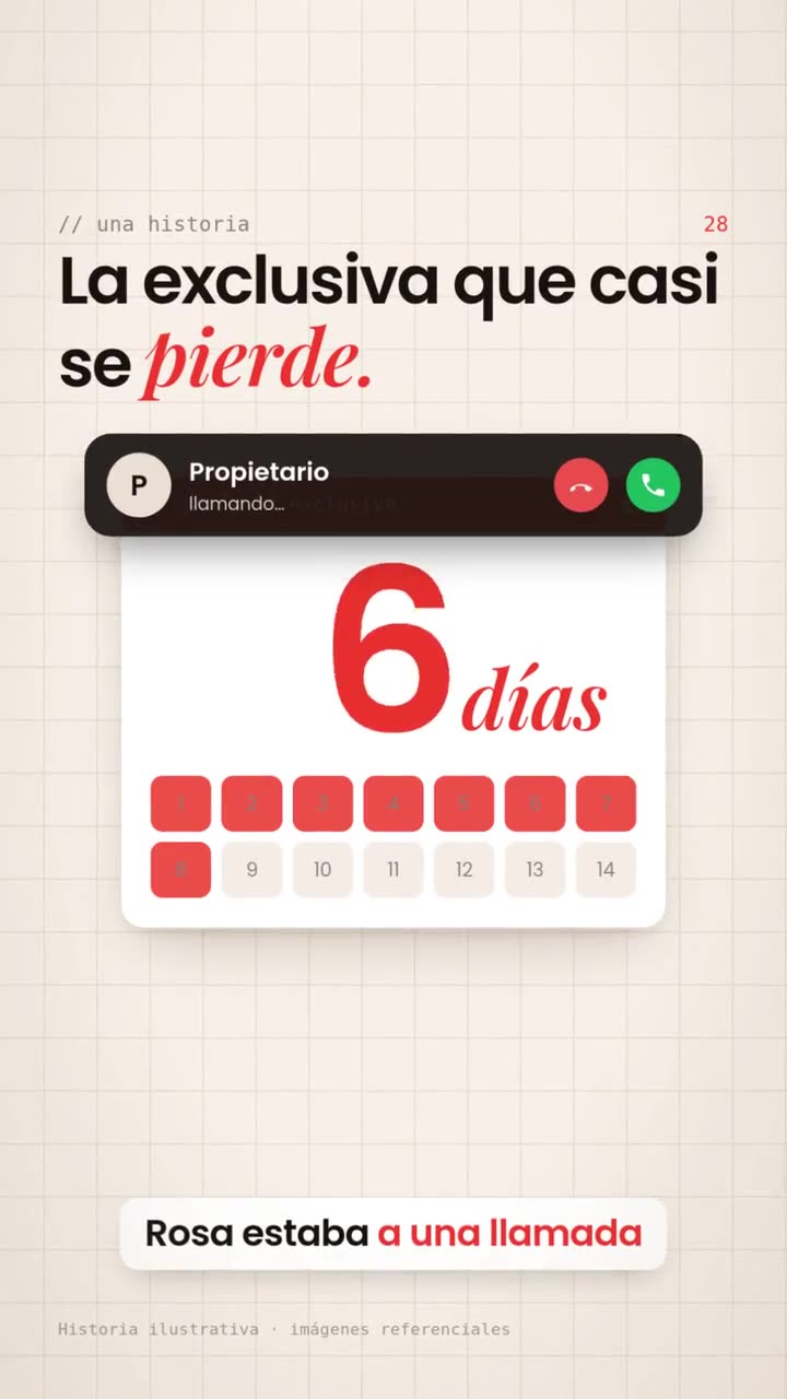 La exclusiva que casi se pierde