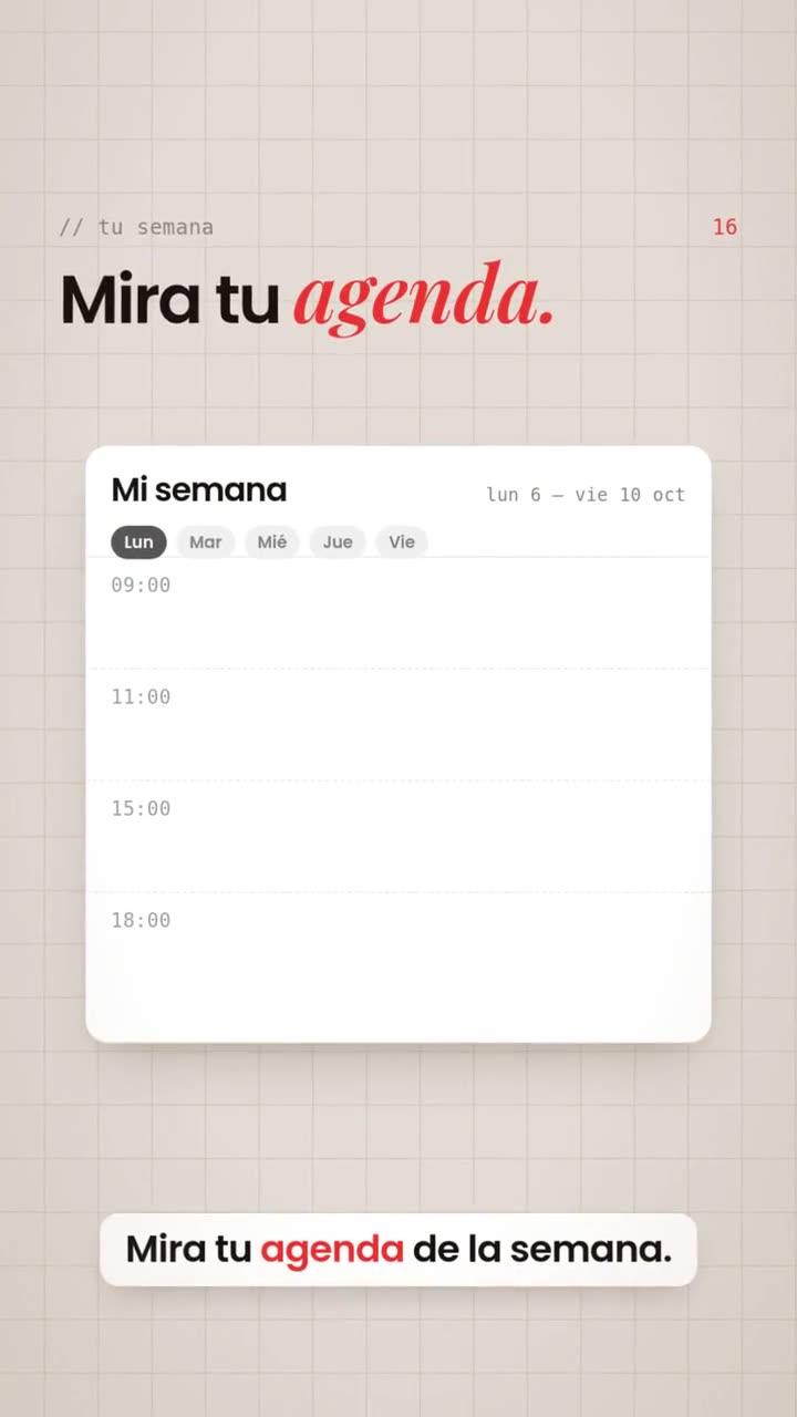 Una agenda con visitas