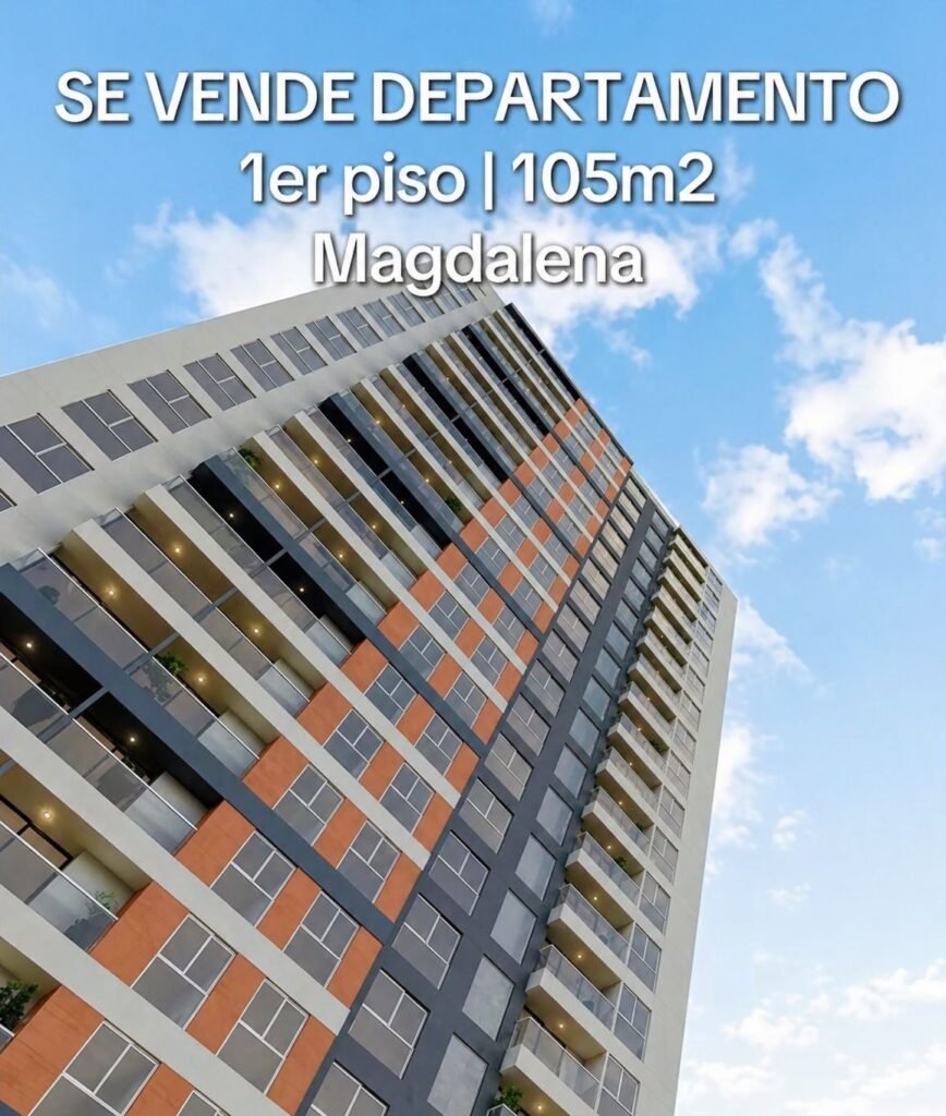 Vendo Departamento moderno con 01 año de Antigüedad en Magdalena Moderna